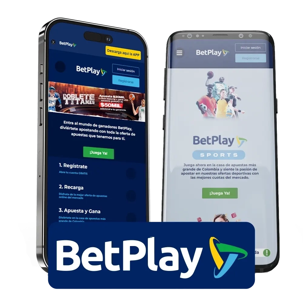 Descarga la aplicación BetPlay para Android e iOS y disfruta de juegos, apuestas deportivas y bonos.