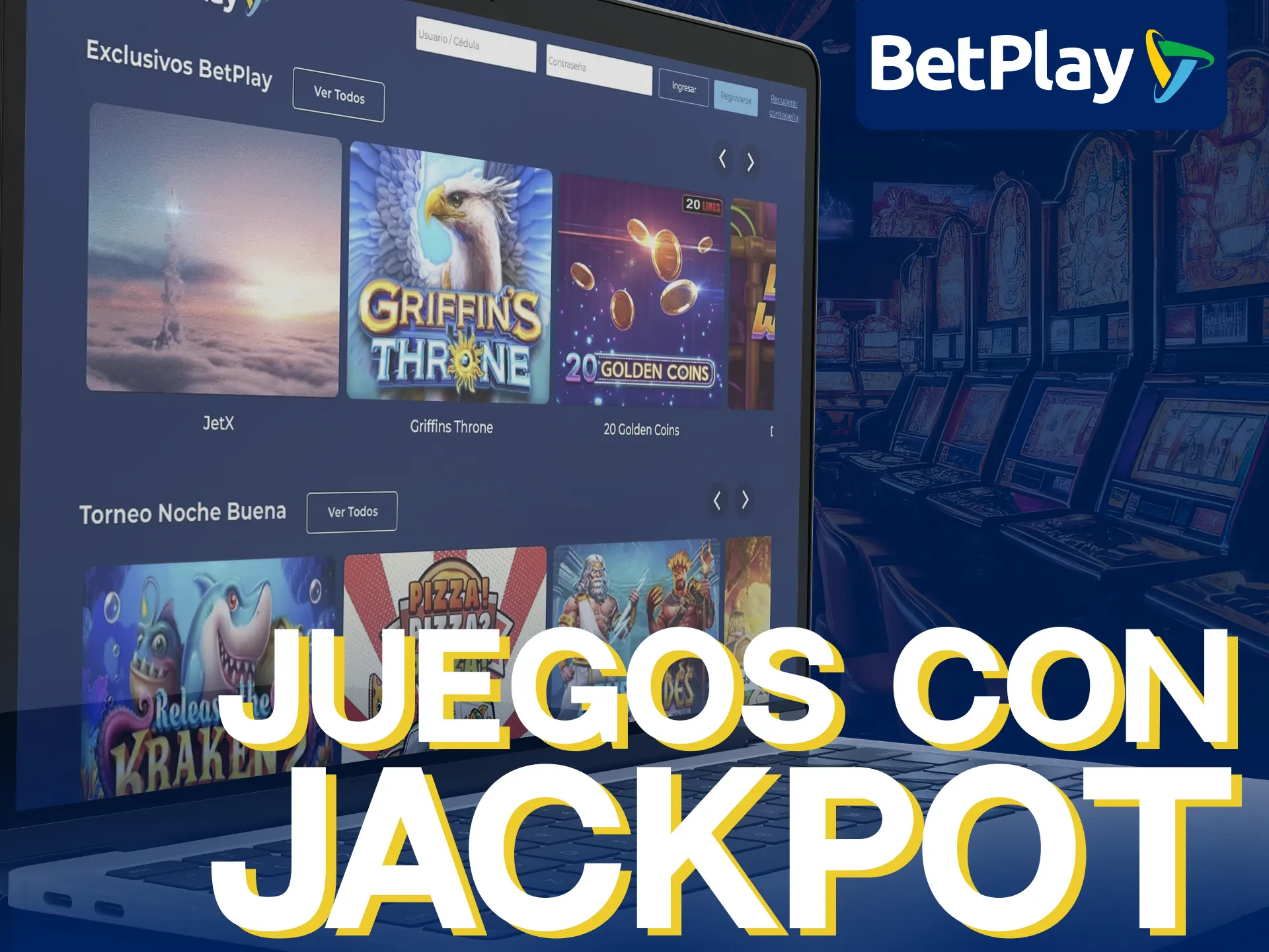 BetPlay ofrece juegos con jackpot progresivo, con mayores ganancias y emoción.