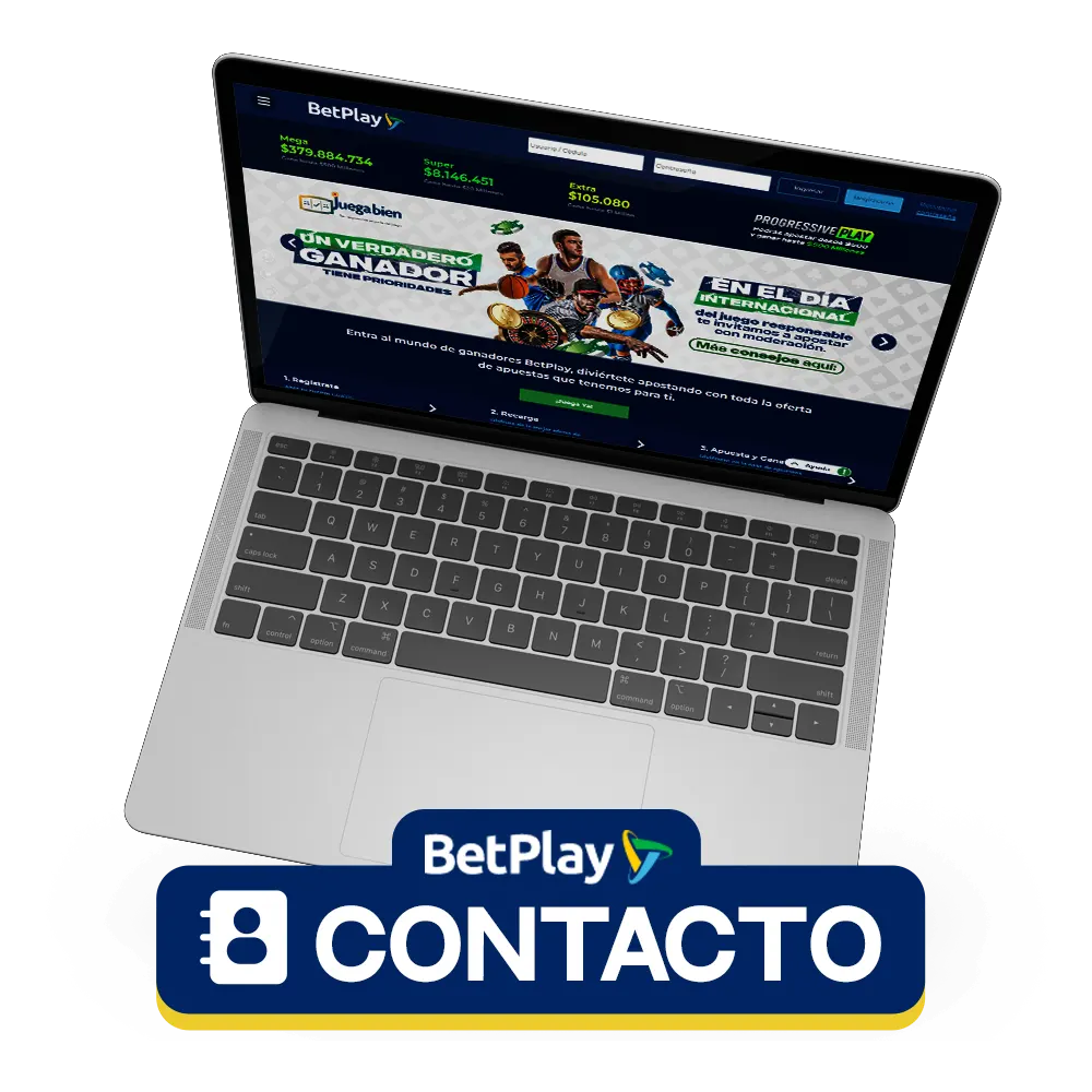 Contacta con BetPlay vía correo electrónico y chat en vivo en Colombia.