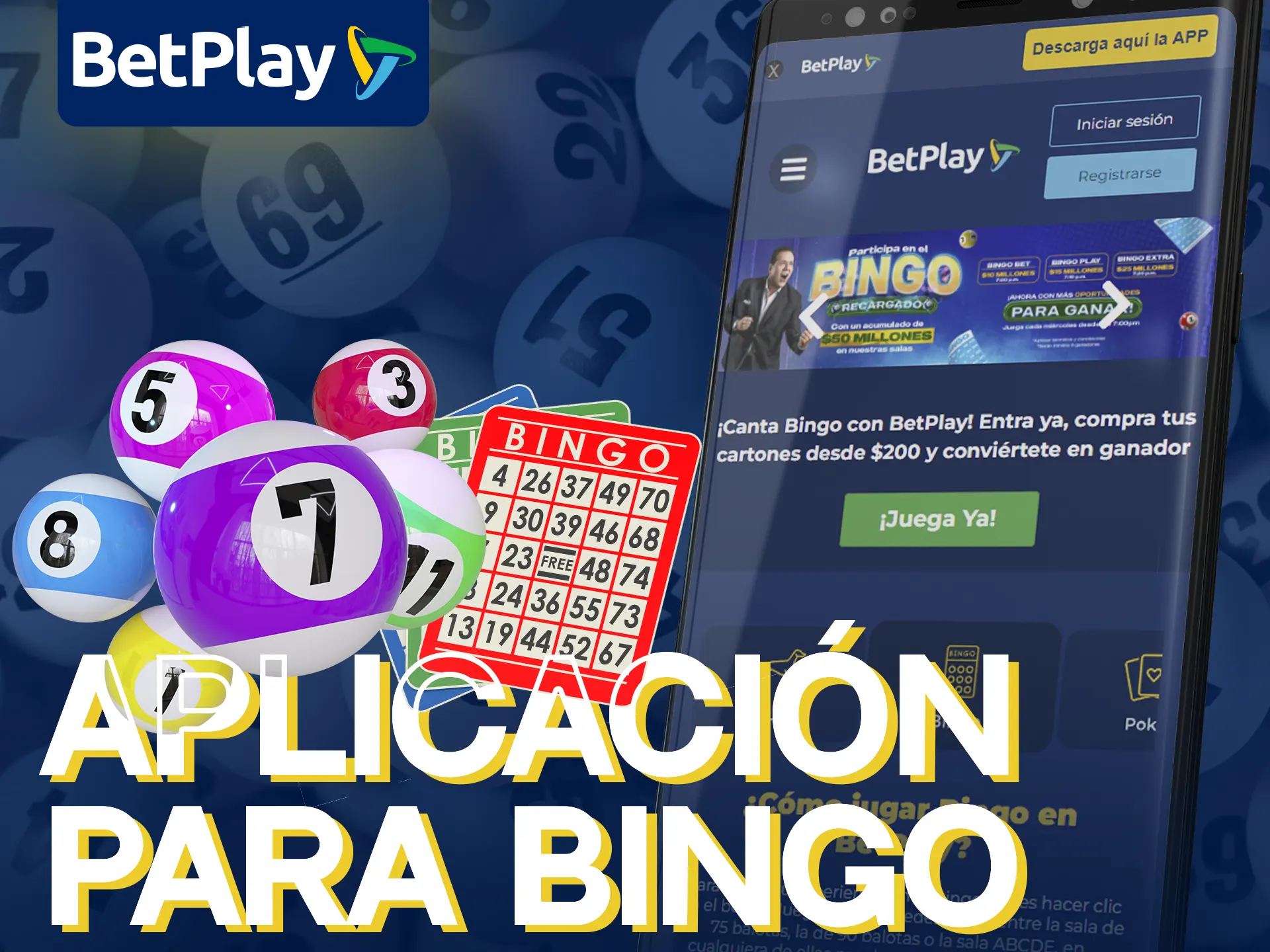 BetPlay Casino ofrece aplicación móvil para Bingo en Android e iOS.