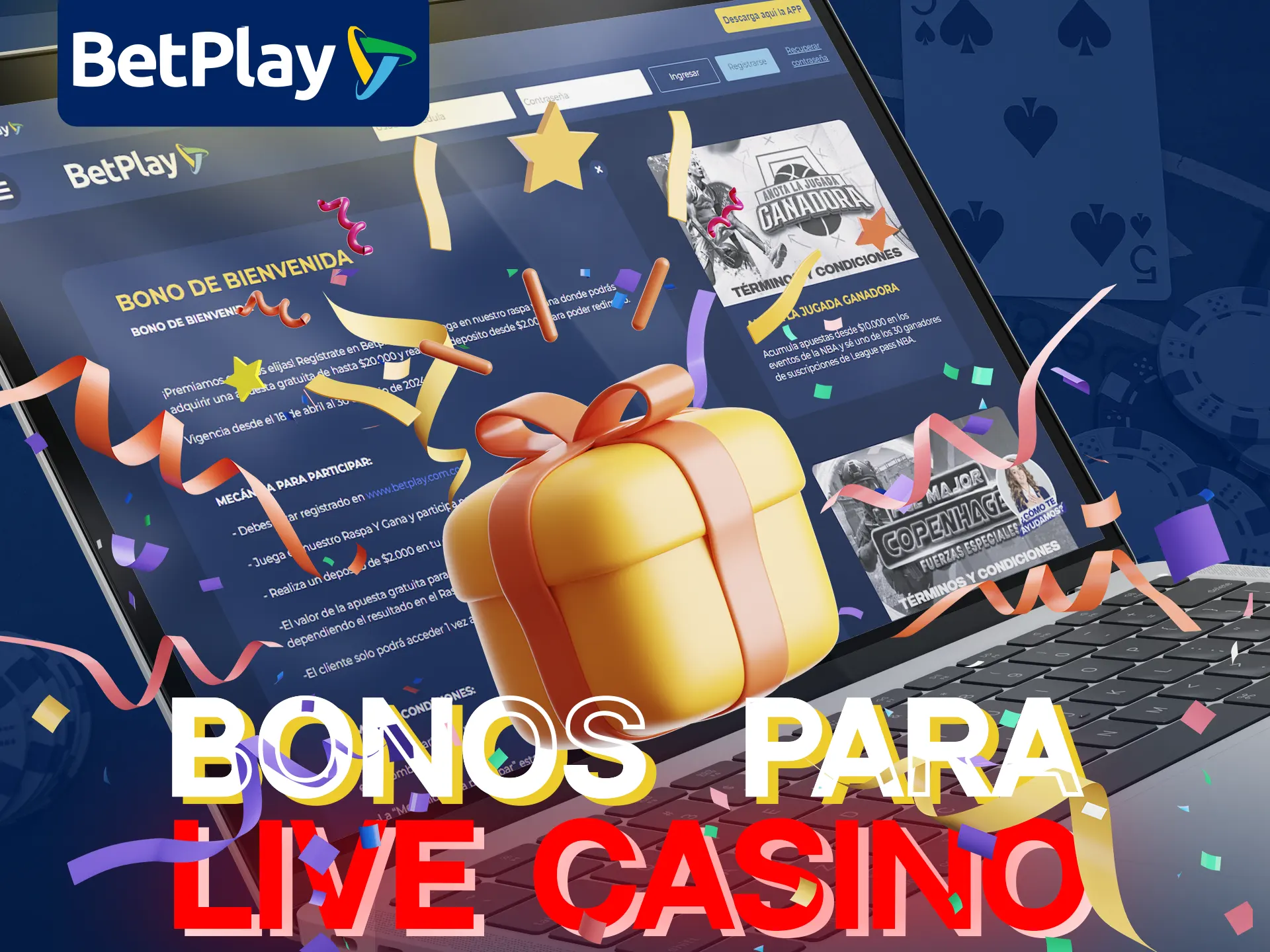 El casino en vivo BetPlay ofrece muchos bonos para los jugadores colombianos.