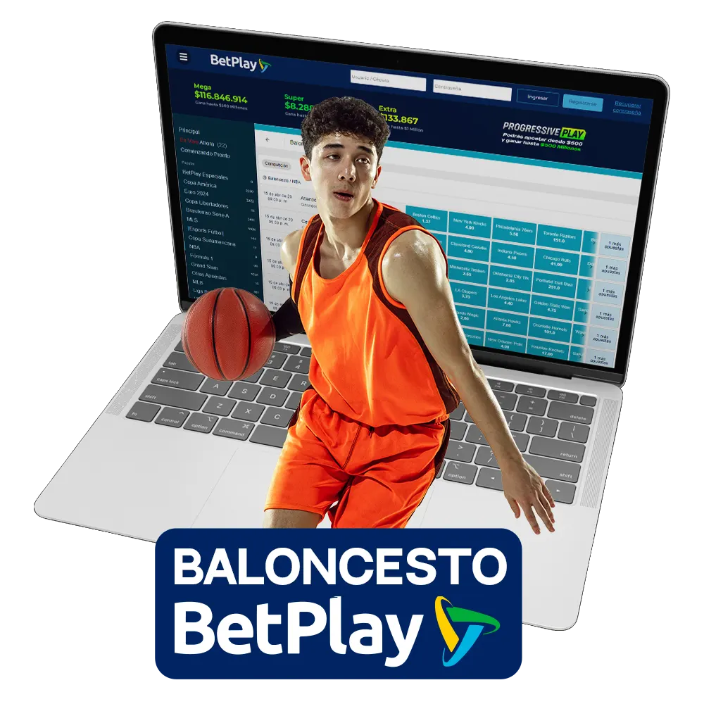 BetPlay ofrece amplias opciones de apuestas en baloncesto.