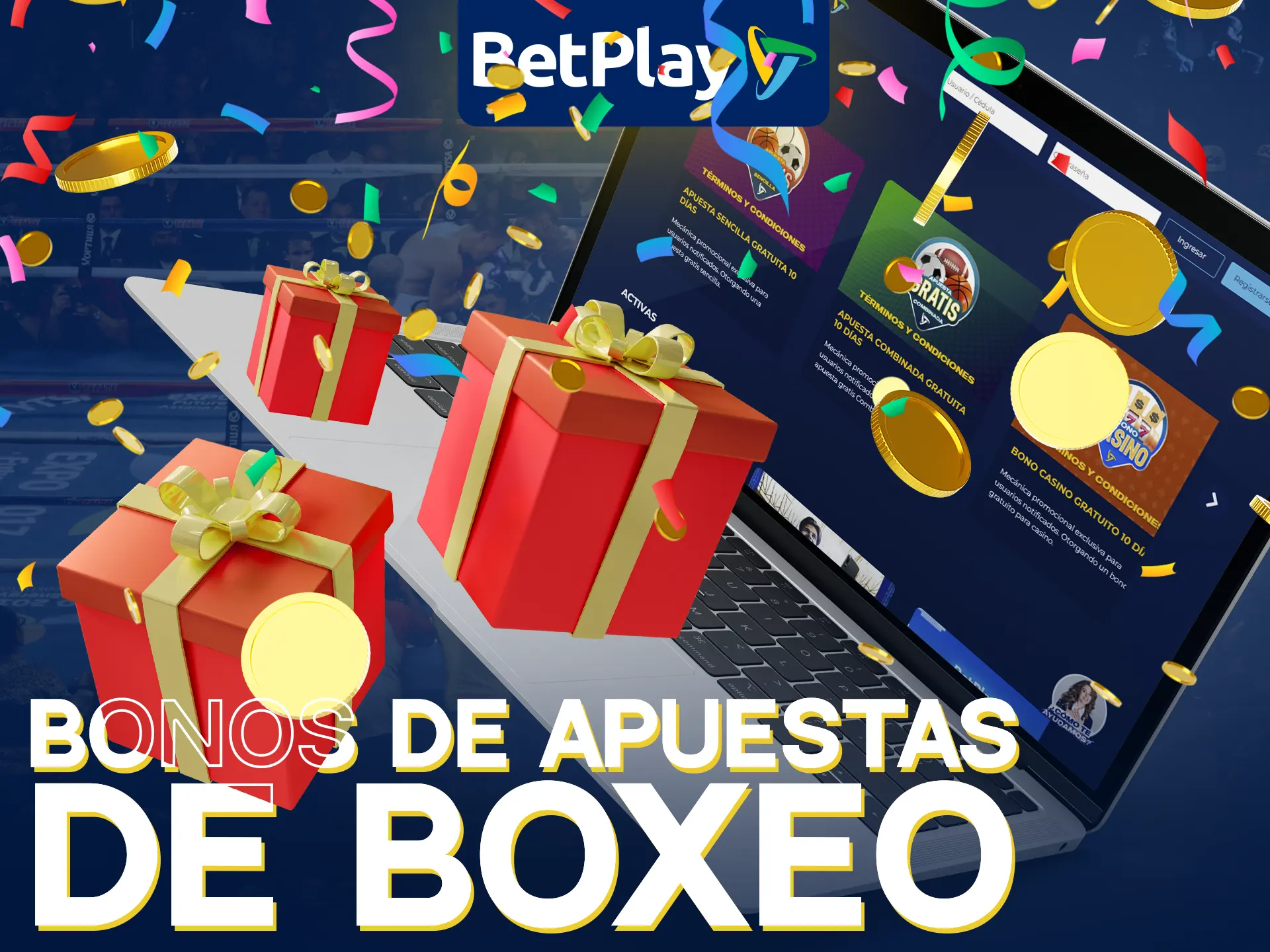 BetPlay ofrece bonos tentadores para apuestas de boxeo.