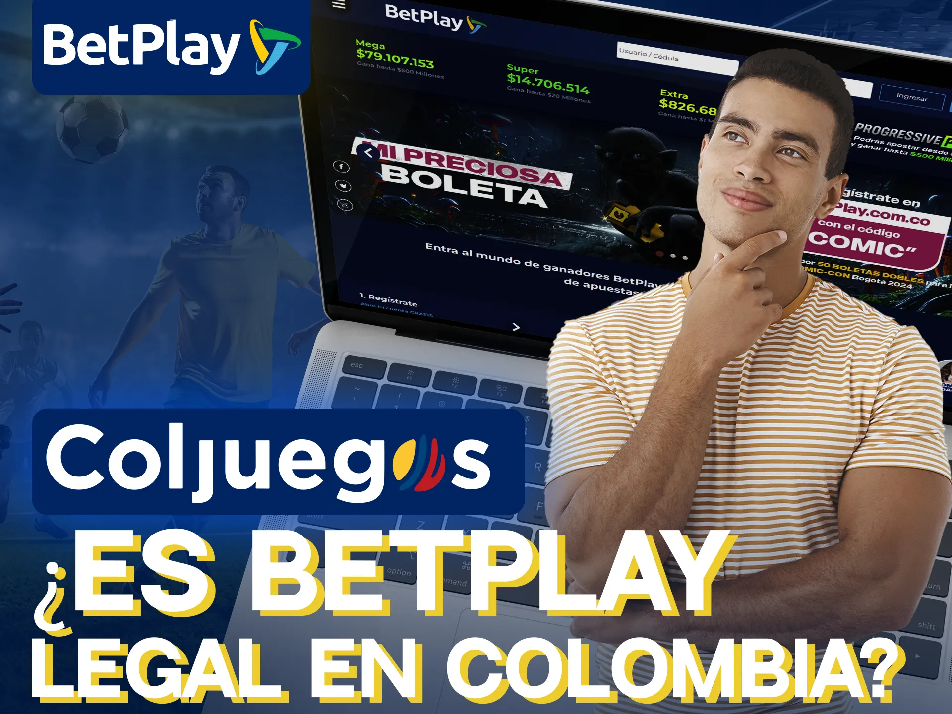 BetPlay es legal y seguro en Colombia.