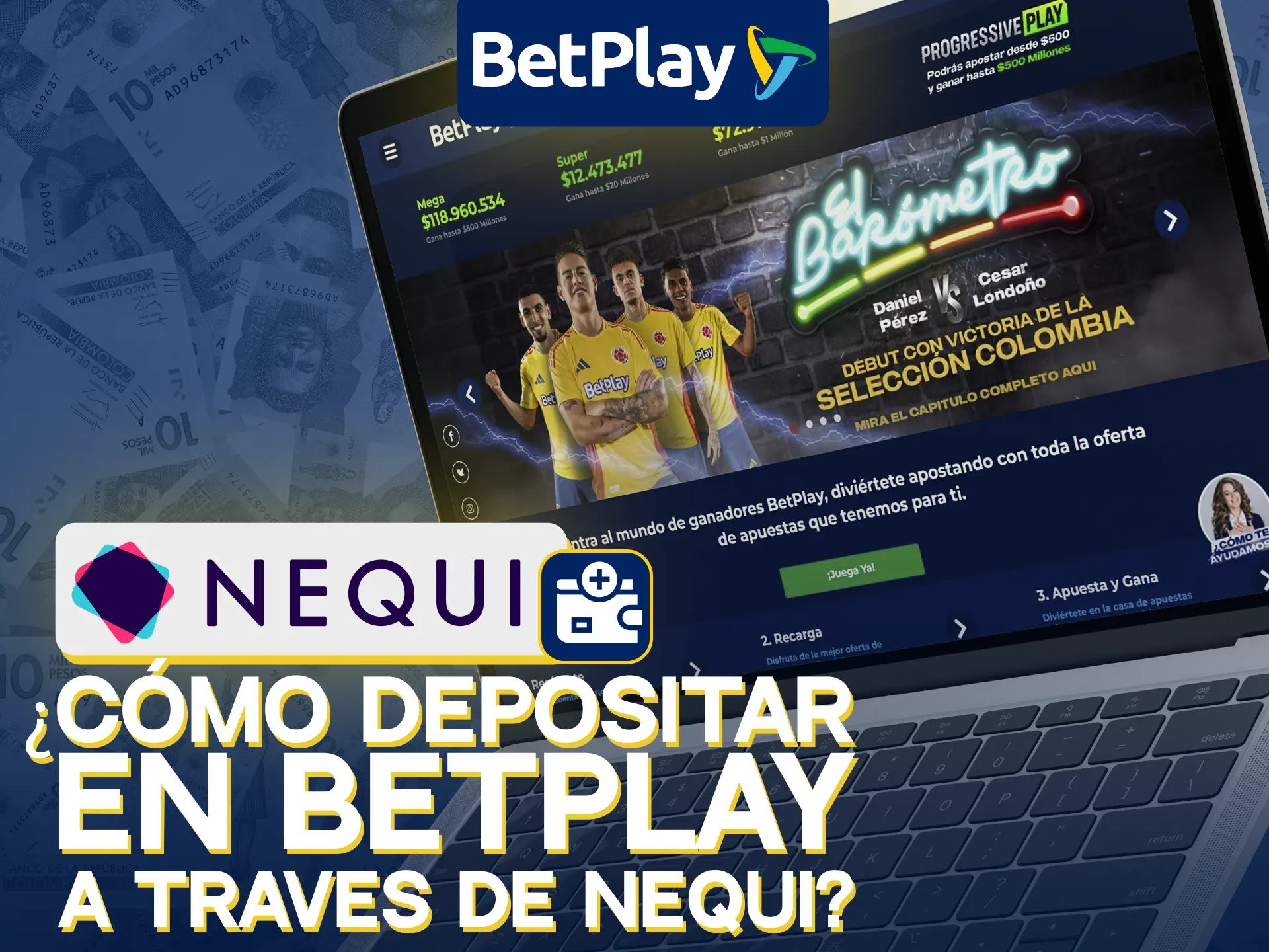 Deposita en BetPlay usando Nequi fácilmente.