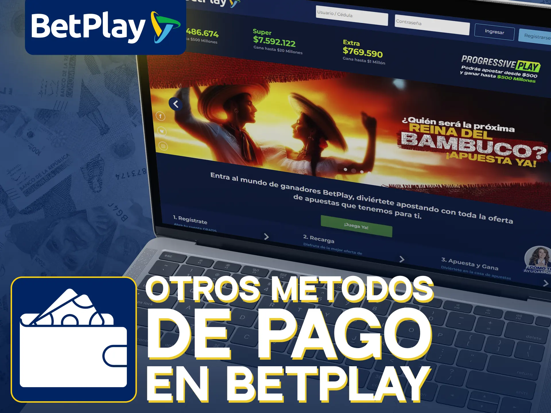 BetPlay ofrece varias opciones de pago aparte de Nequi.