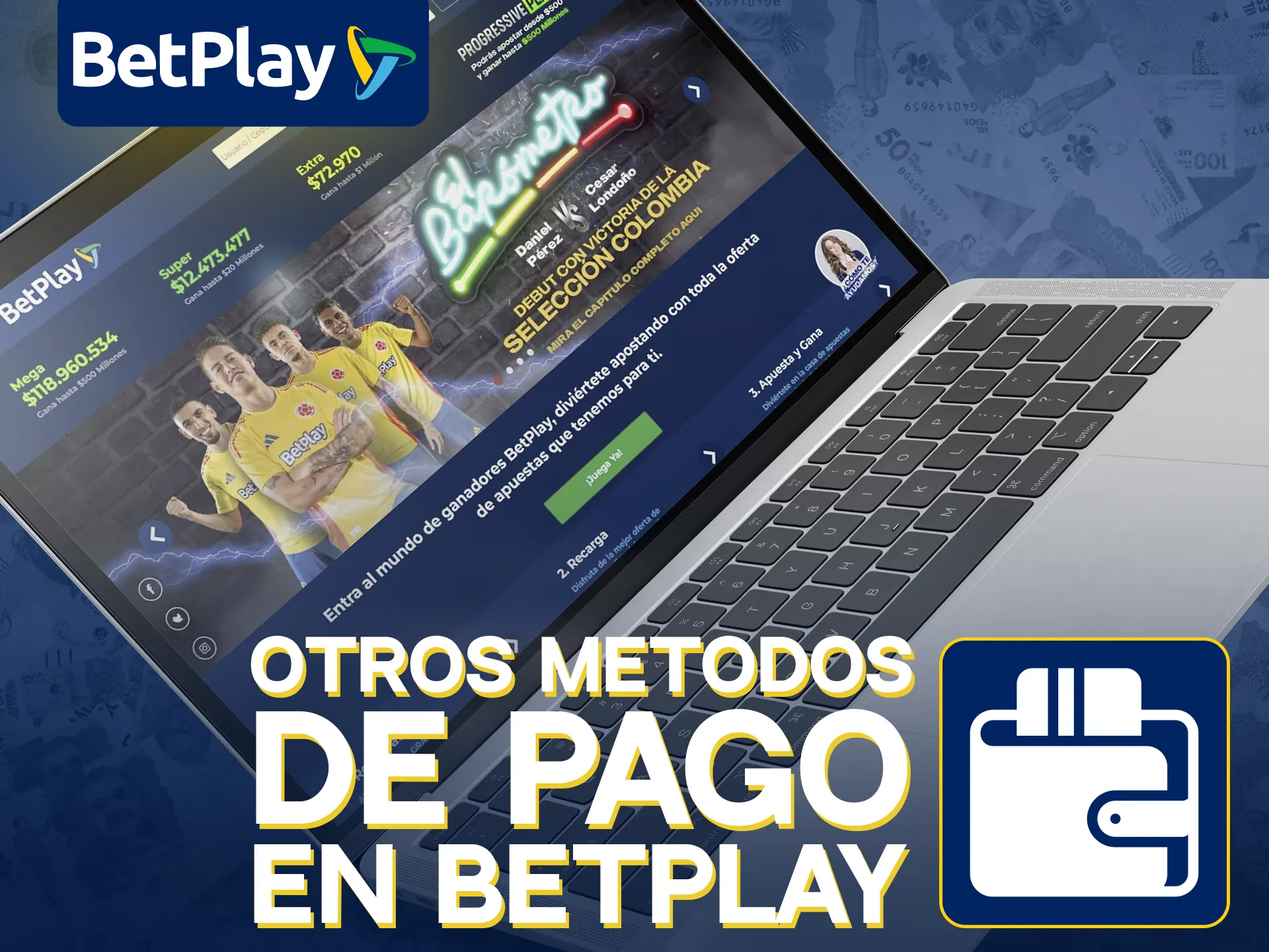 BetPlay ofrece varios métodos de pago aparte de PSE.