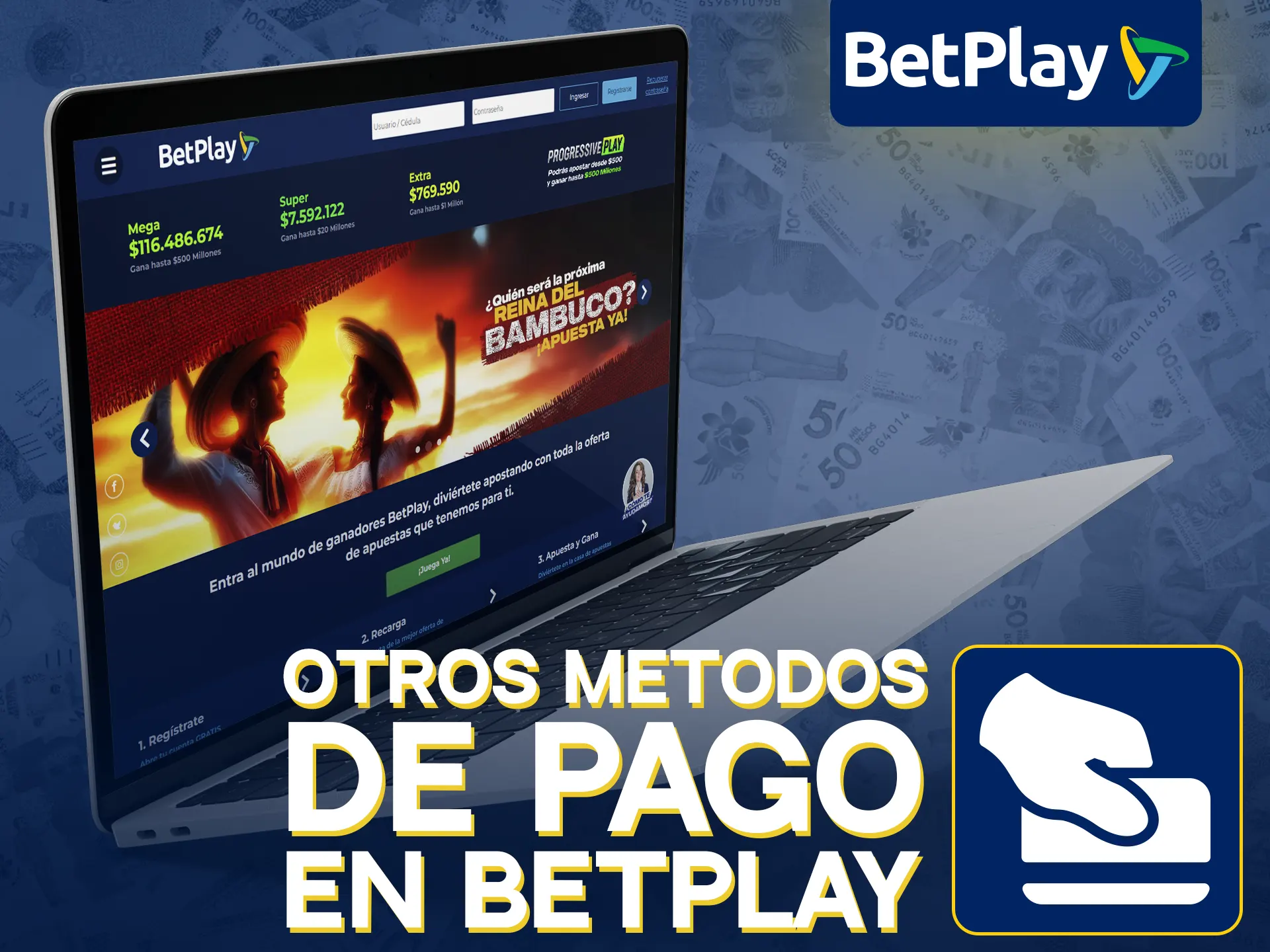 Explora otros métodos de pago en BetPlay 2024.