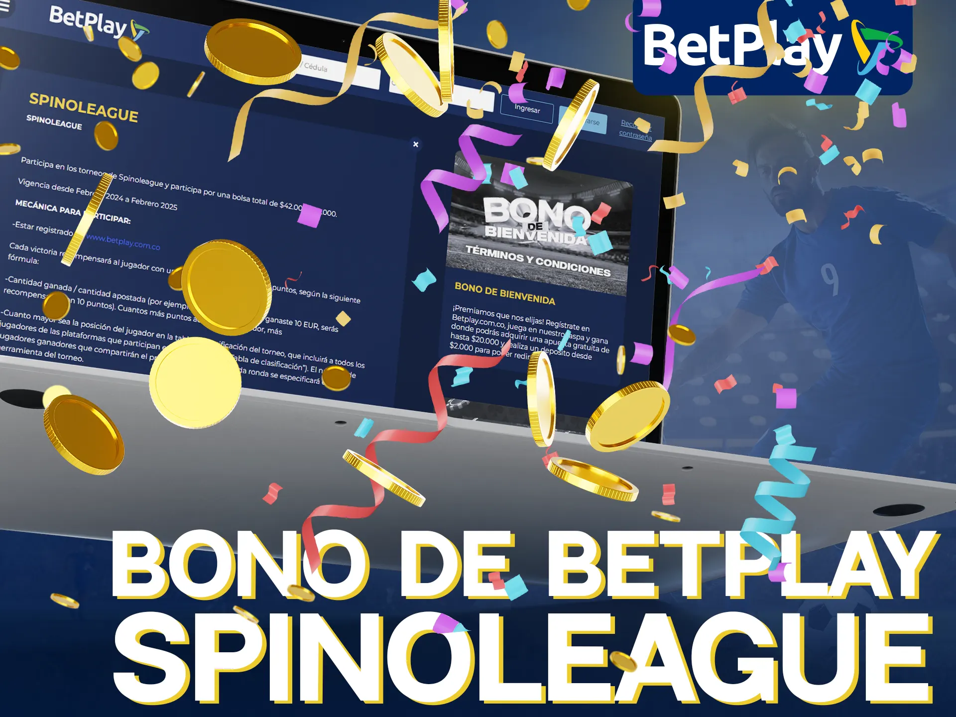 Únete a Spinoleague de BetPlay para grandes premios.