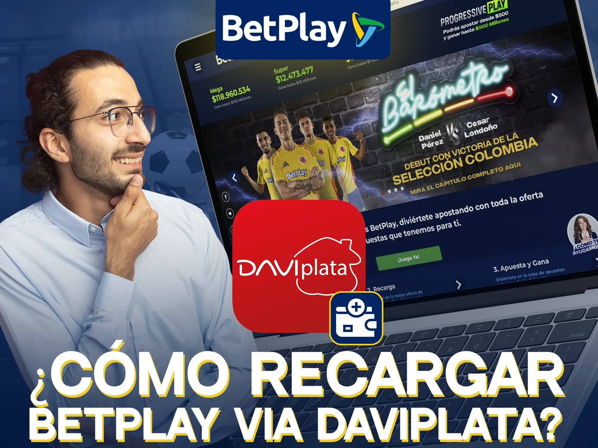 Recarga BetPlay fácilmente con DaviPlata en 5 rápidos pasos.