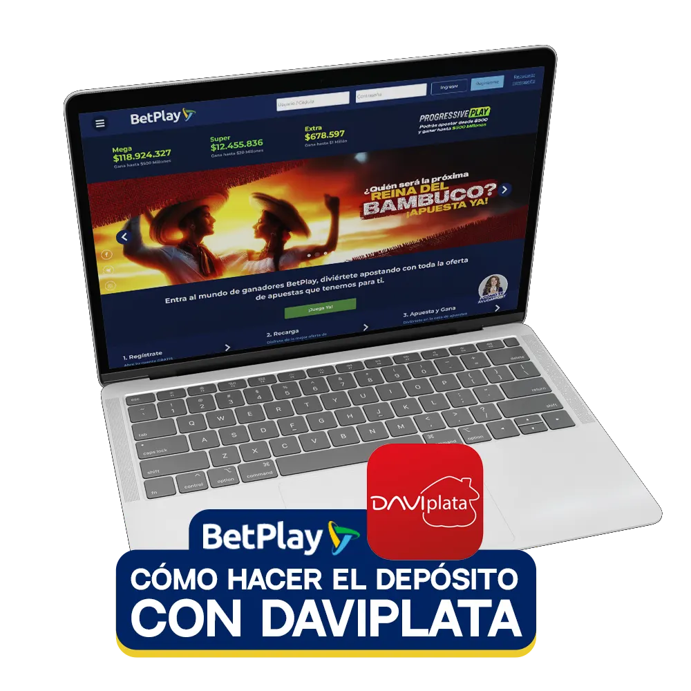 BetPlay ofrece DaviPlata para depósitos y retiros en Colombia.