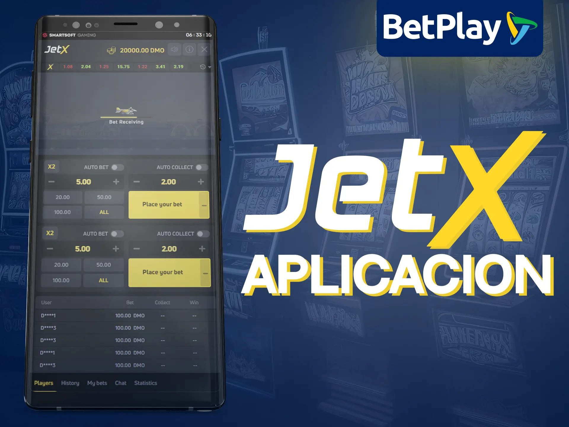 La app de BetPlay Casino ofrece JetX.