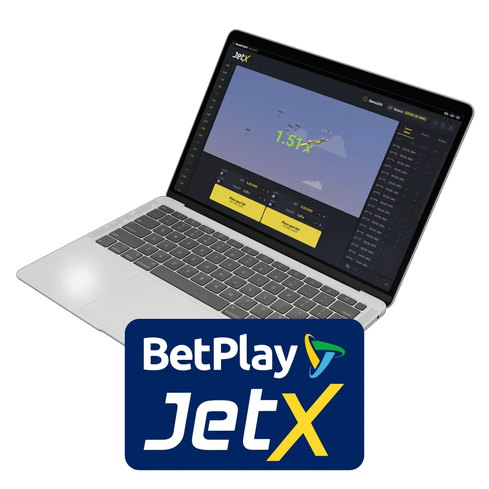 Juega a JetX en BetPlay para una experiencia emocionante.