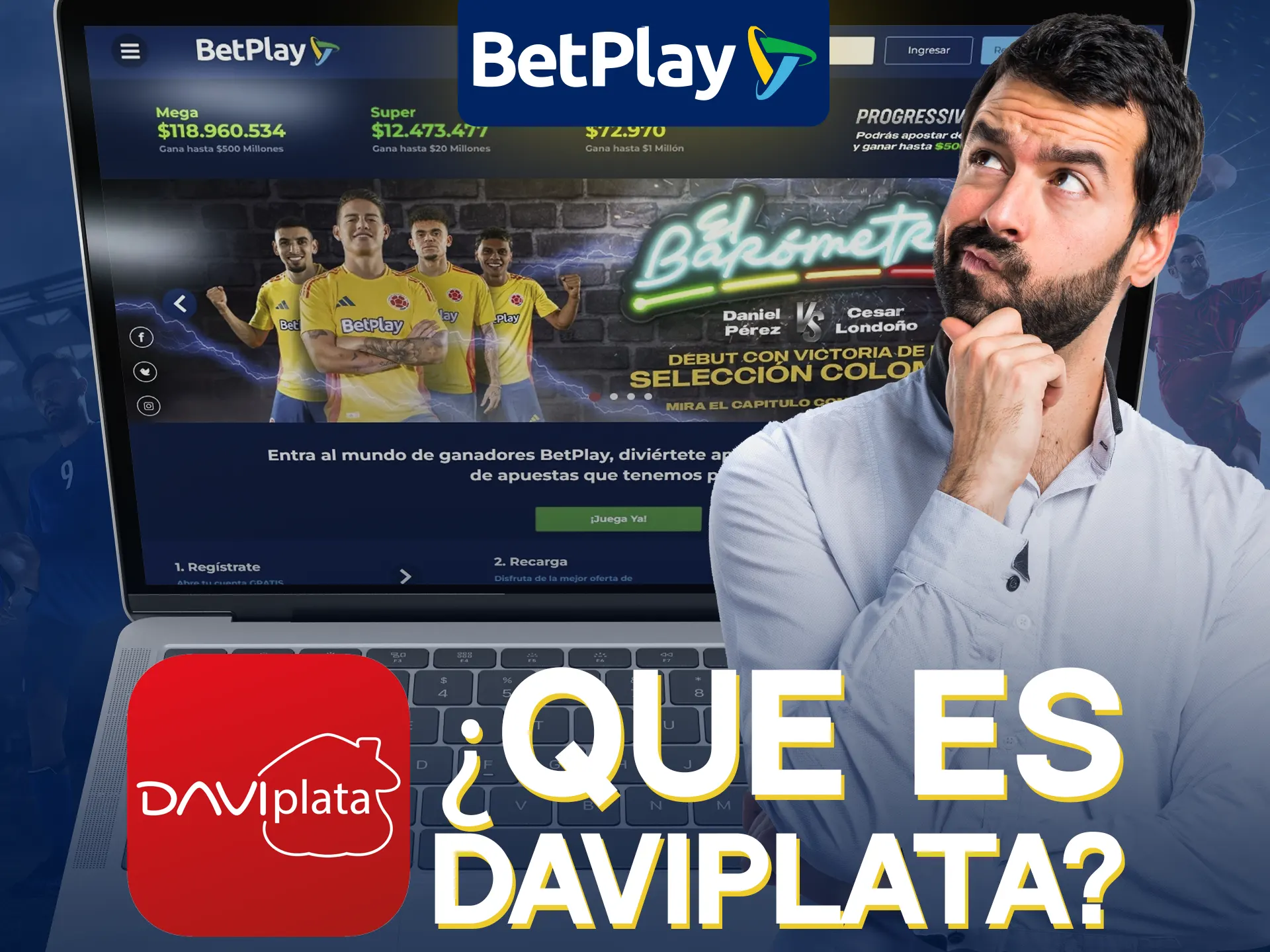 DaviPlata es un servicio financiero móvil que se ofrece para depósitos en la plataforma BetPlay.