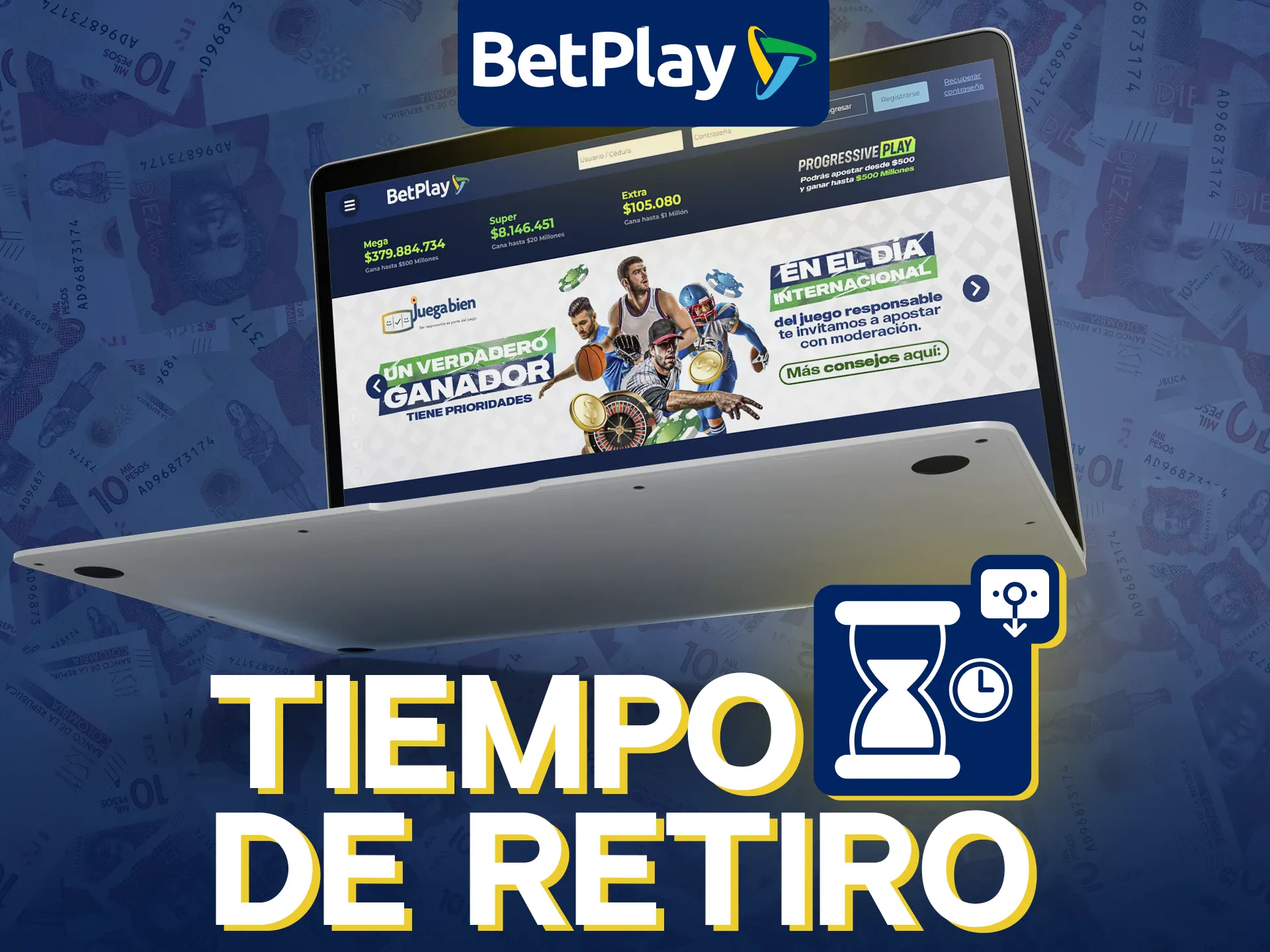 Los tiempos de retiro en BetPlay varían y generalmente demoran hasta 15 minutos.