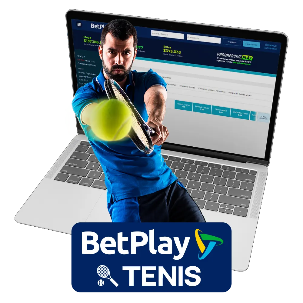 BetPlay ofrece apuestas de tenis en Colombia con cuotas competitivas.