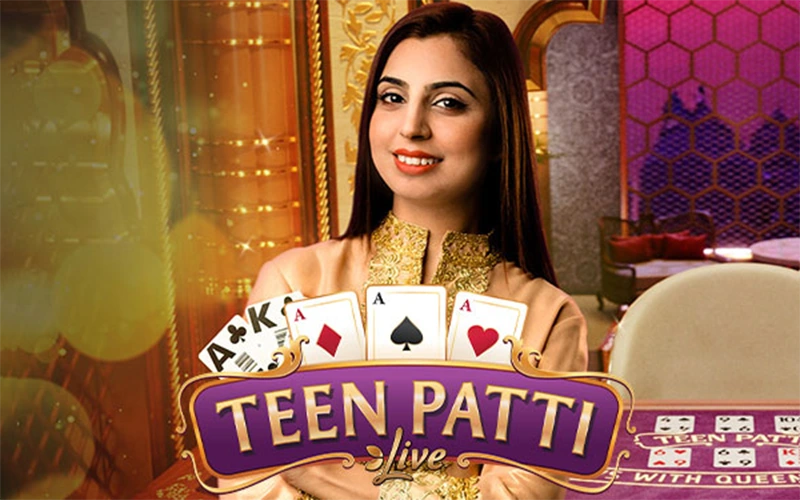 Prueba a jugar a Teen Patti 3 Cards con un crupier en vivo en BetPlay.